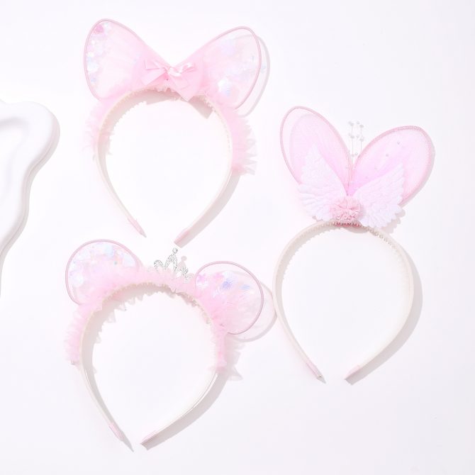 Cute Pink Wing Headband For Girls
