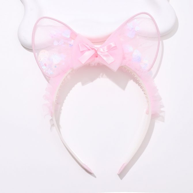 Pink Bow Headband