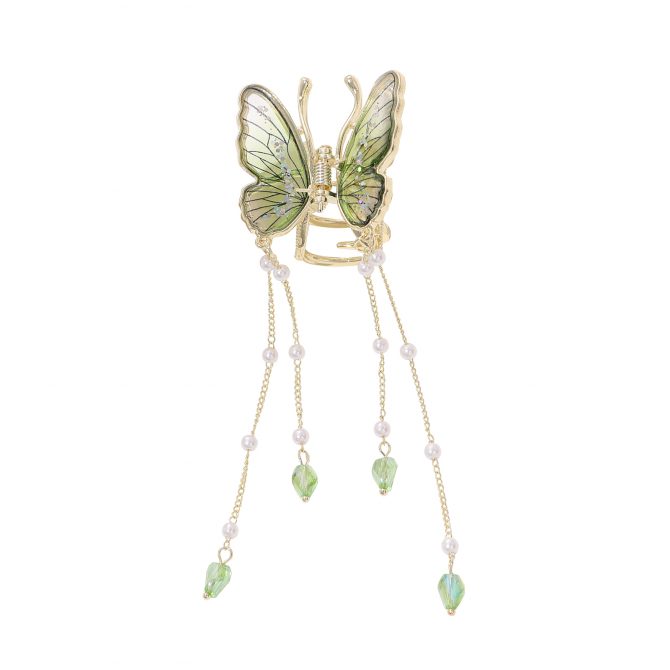 Green Butterfly Hair Claw