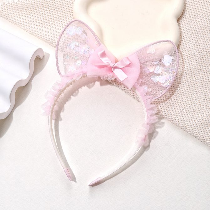 Cute Pink Bow Headband