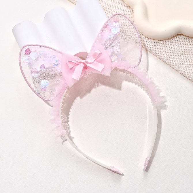 Cute Pink Bow Headband