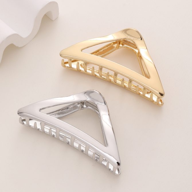 Large Metal Triangle Hair Claw Clips