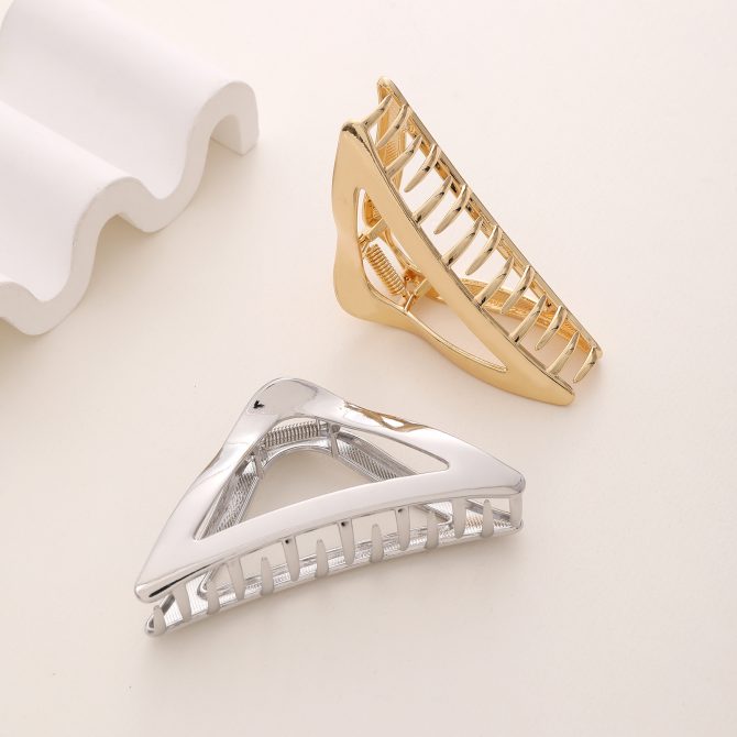 Large Metal Triangle Hair Claw Clips