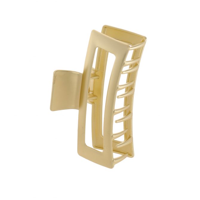 Metal rectangle hair claw clip metal