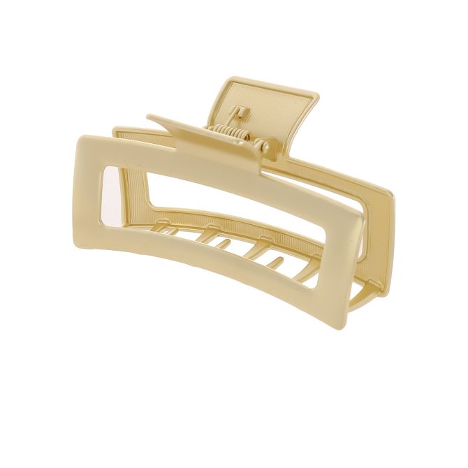 2 Large Metal Rectangle Hair Claw Clips