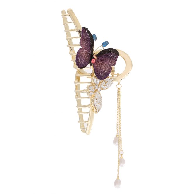 Butterfly Gold Metal Clip Claw