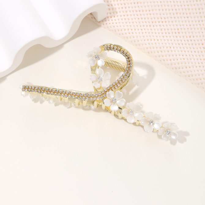 Gold Metal Banana Claw Clip