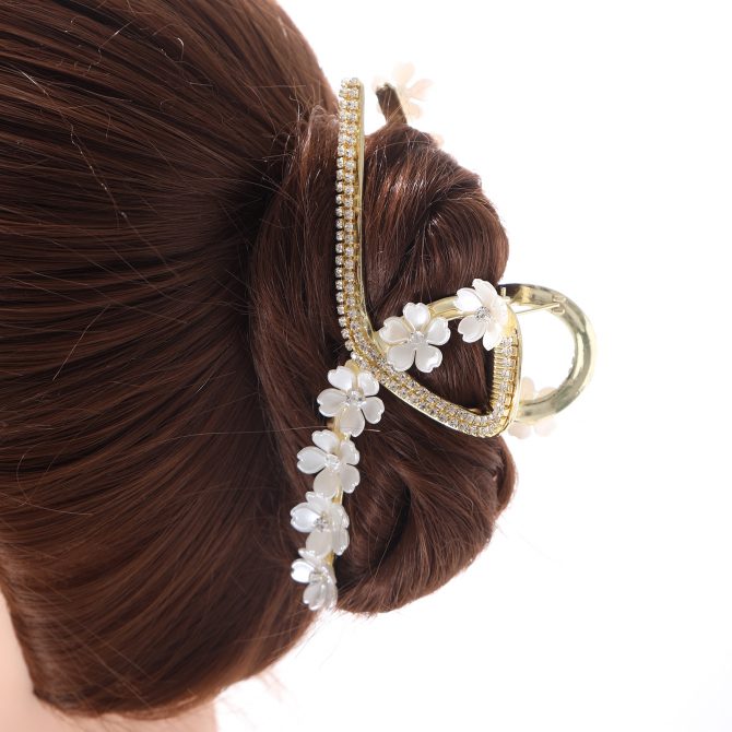 Gold Metal Banana Claw Clip