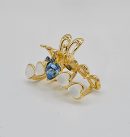 Small Rhinestone Metal Claw Clip