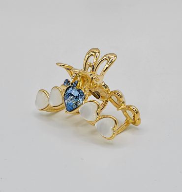 Small Rhinestone Metal Claw Clip