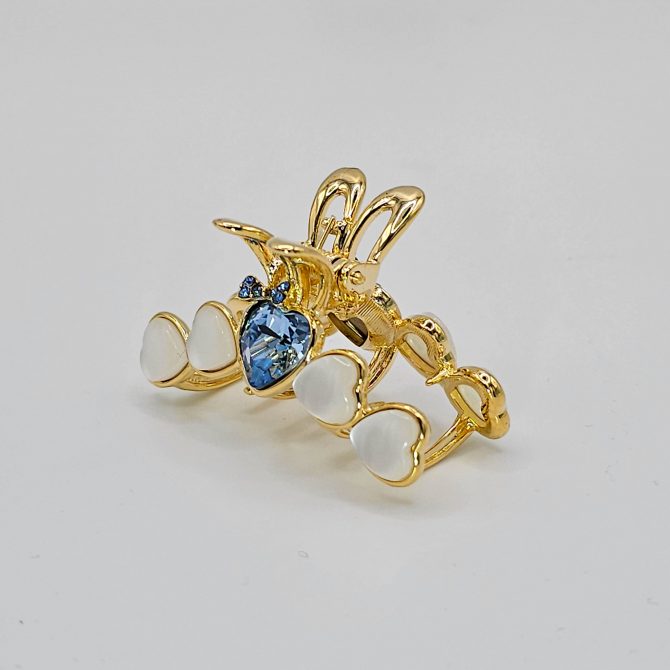 Small Rhinestone Metal Claw Clip