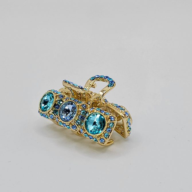 Small Rhinestone Metal Claw Clip
