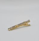 Medium Silver & Golden Alligator Clip, Diamond Crocodile Clip,