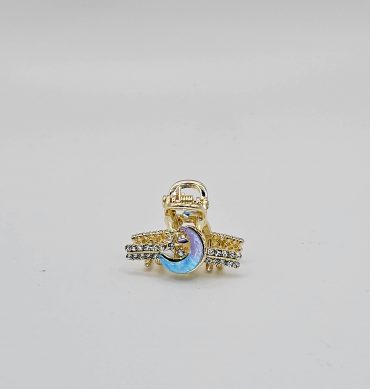 Small Rhinestone Metal Claw Clip