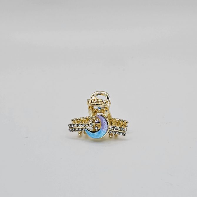 Small Rhinestone Metal Claw Clip