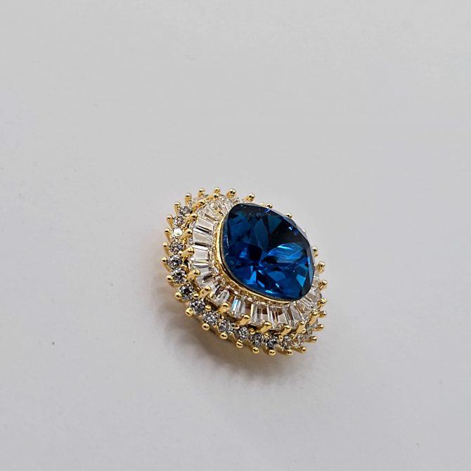 Small Full Rhinestone Crystal Brooch