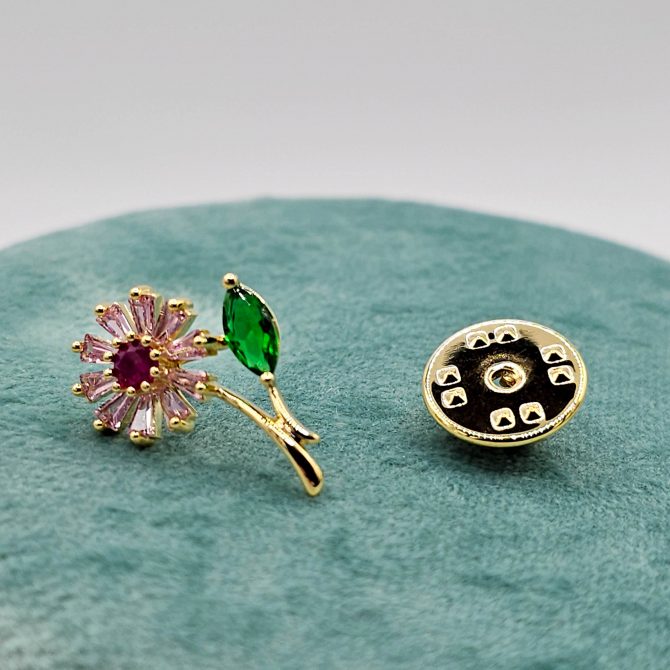 Small Full Rhinestone Crystal Brooch
