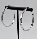 Big Silver Hoop Earring