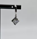 Silver Crystal Hoop Dangle Earring For Women, Crystal Earring Made Of Steel & cubic Glass For Women & Girls