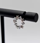 Silver Crystal Star Stud Earring
