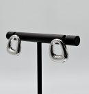 Plain Silver Stud Earring For Women