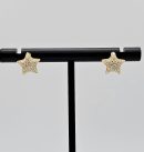 Gold Crystal Star Stud Earring For Women, Gold Crystal Earring Made Of Steel & Cubic Glass For Women & Girls