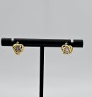 Gold Rose Crystal Stud Earring For Women, A pair Of Earring Made Of Steel