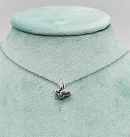 EMAMI & CO Silver Butterfly Crystal Necklace